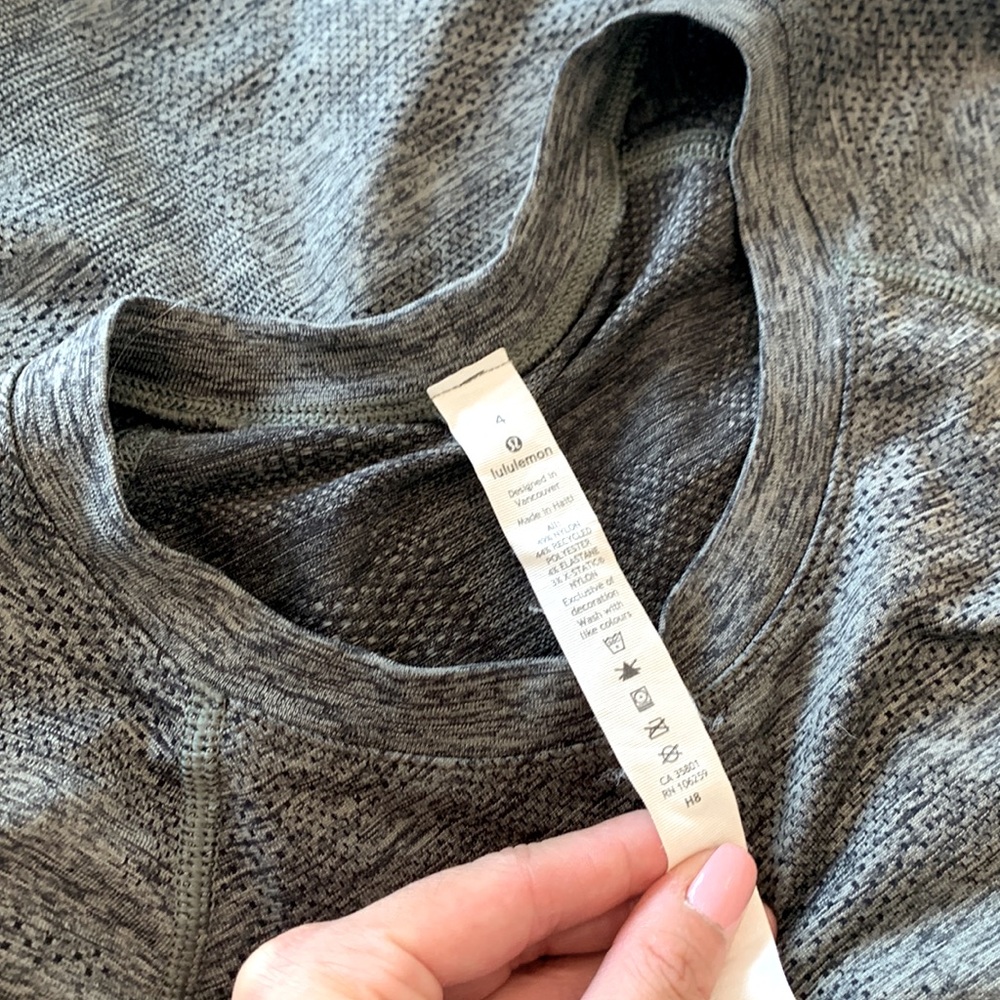 Lululemon Grey Long Run Swiftly Tech Long Sleeve … - image 3